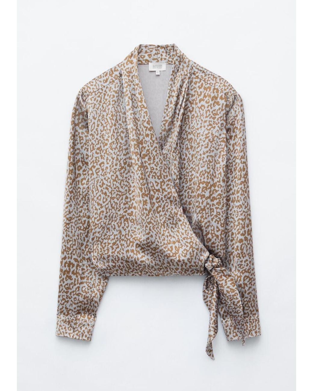 & Other Stories Gray Wrap Blouse