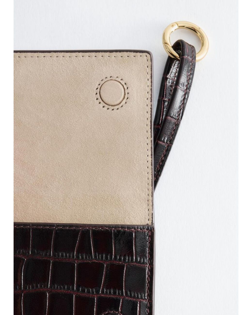 & Other Stories Black Leather Wallet