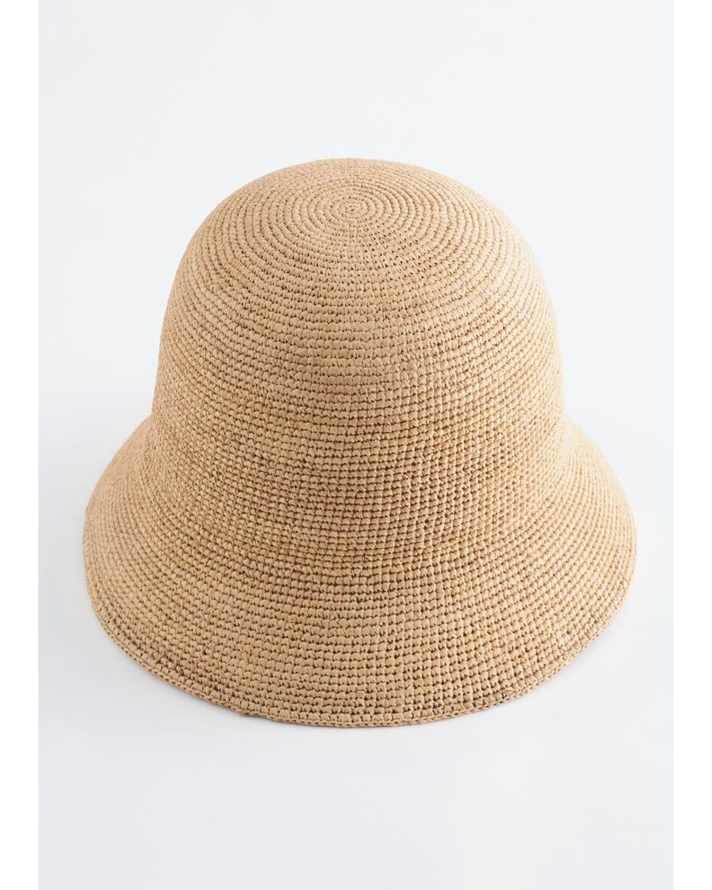 & Other Stories Natural Woven Straw Bucket Hat