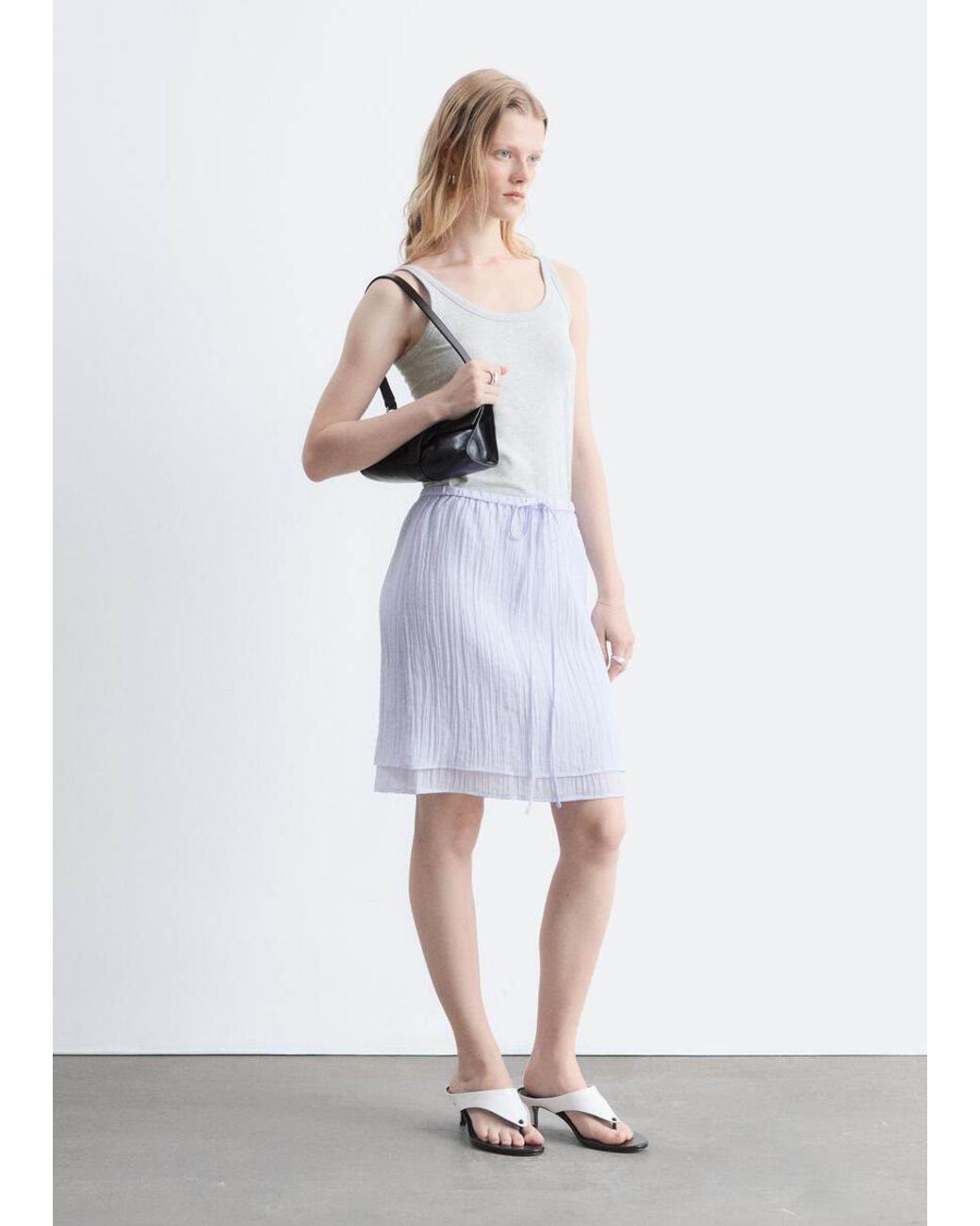 & Other Stories White Scoop-Neck Tank Top