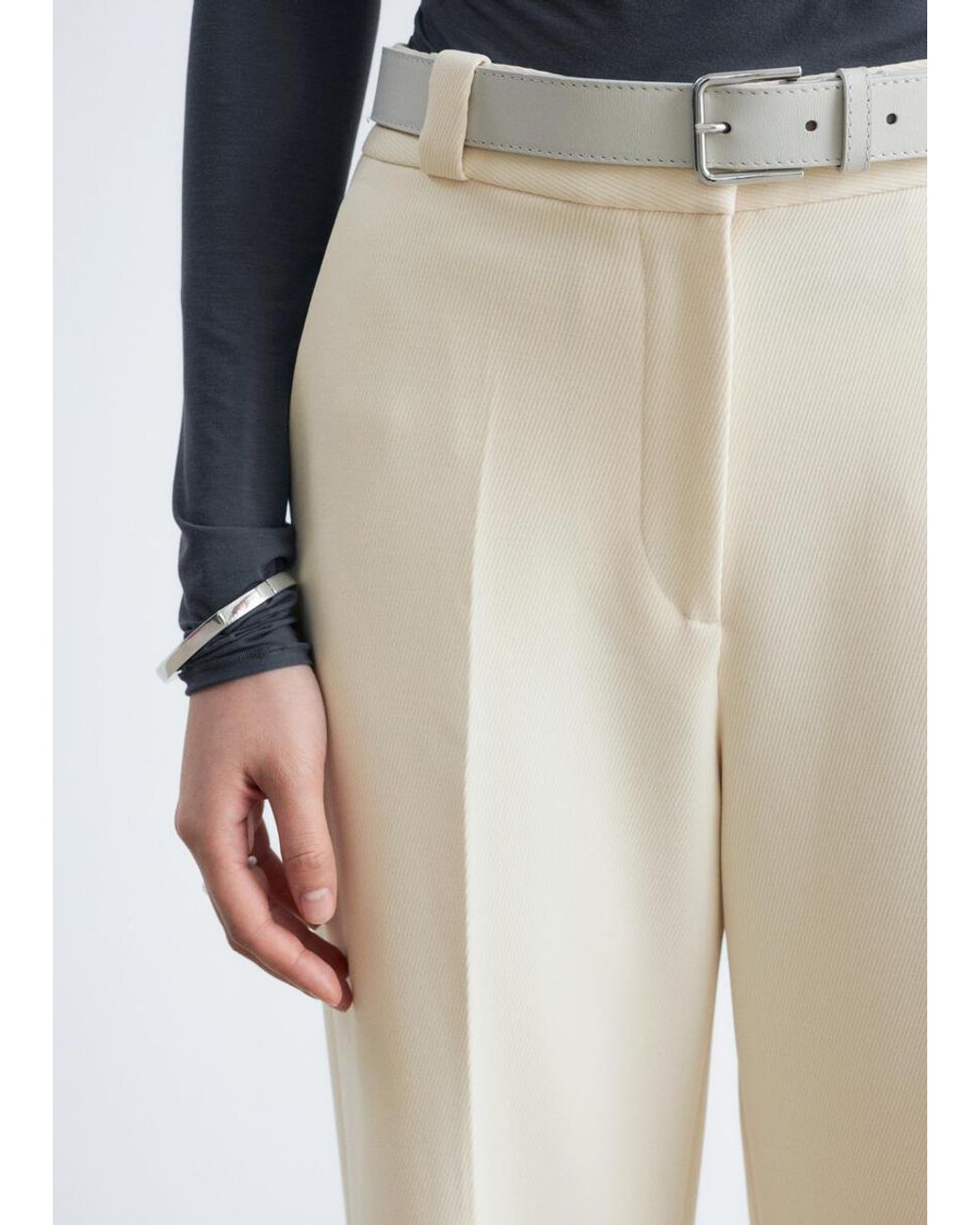 & Other Stories White Straight Press-Crease Trousers
