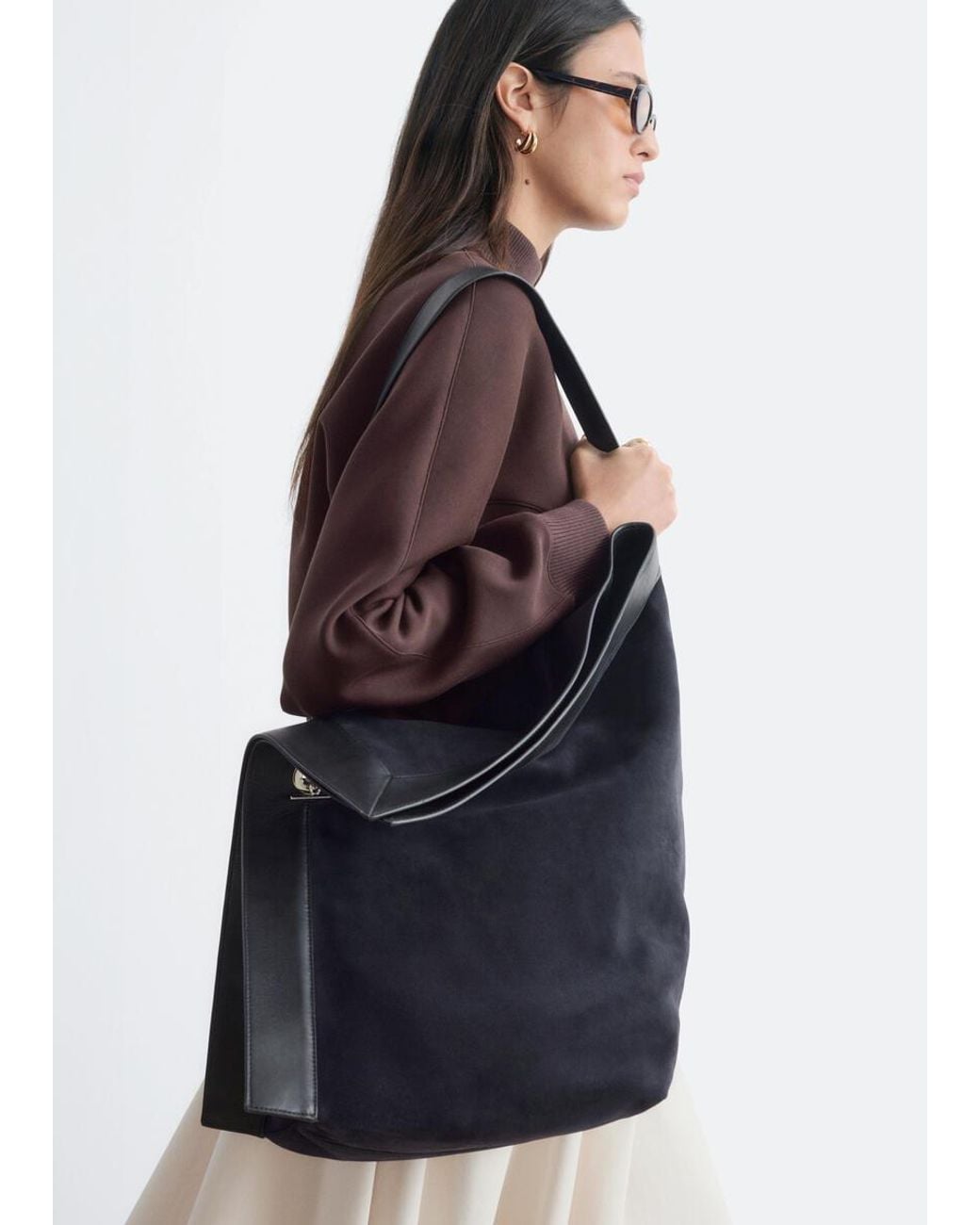 & Other Stories Blue Oversized Tote Bag
