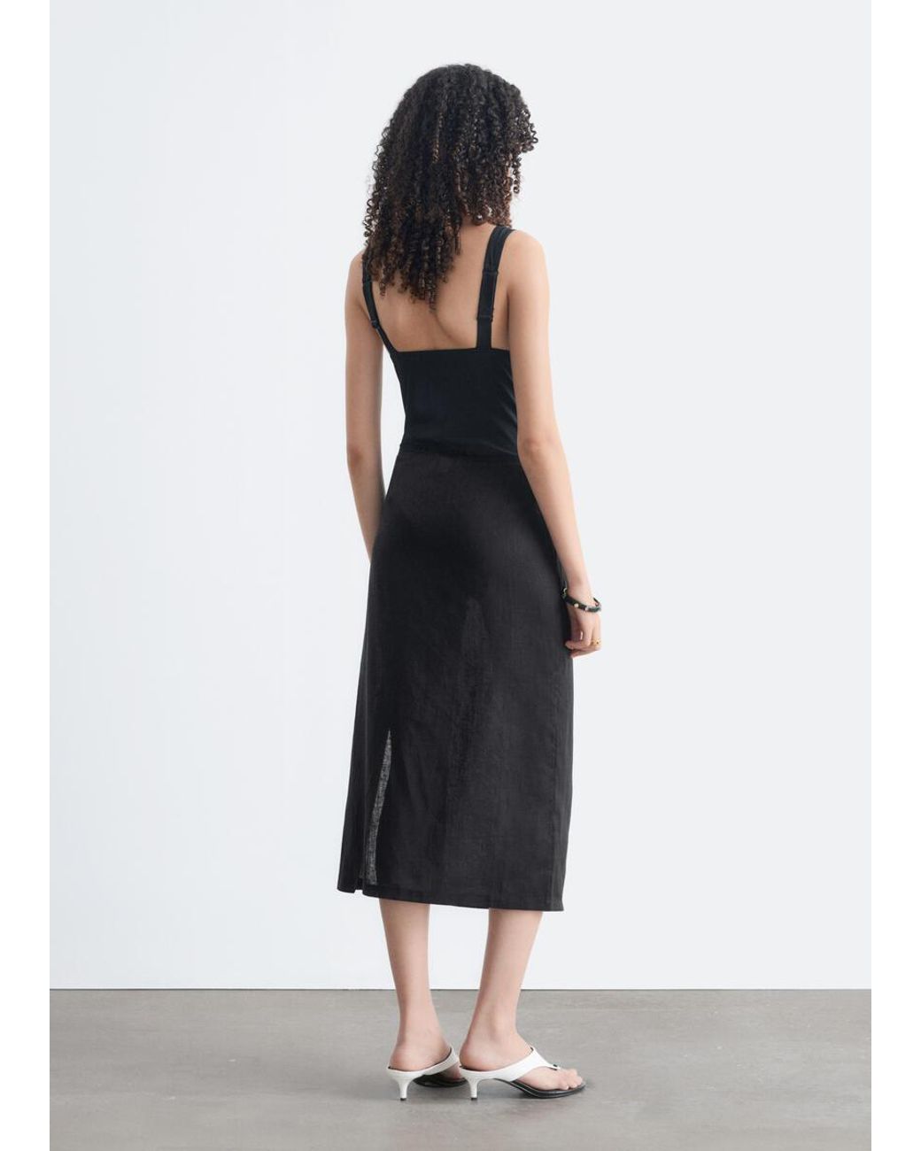 & Other Stories White Tie-Band Linen Sarong