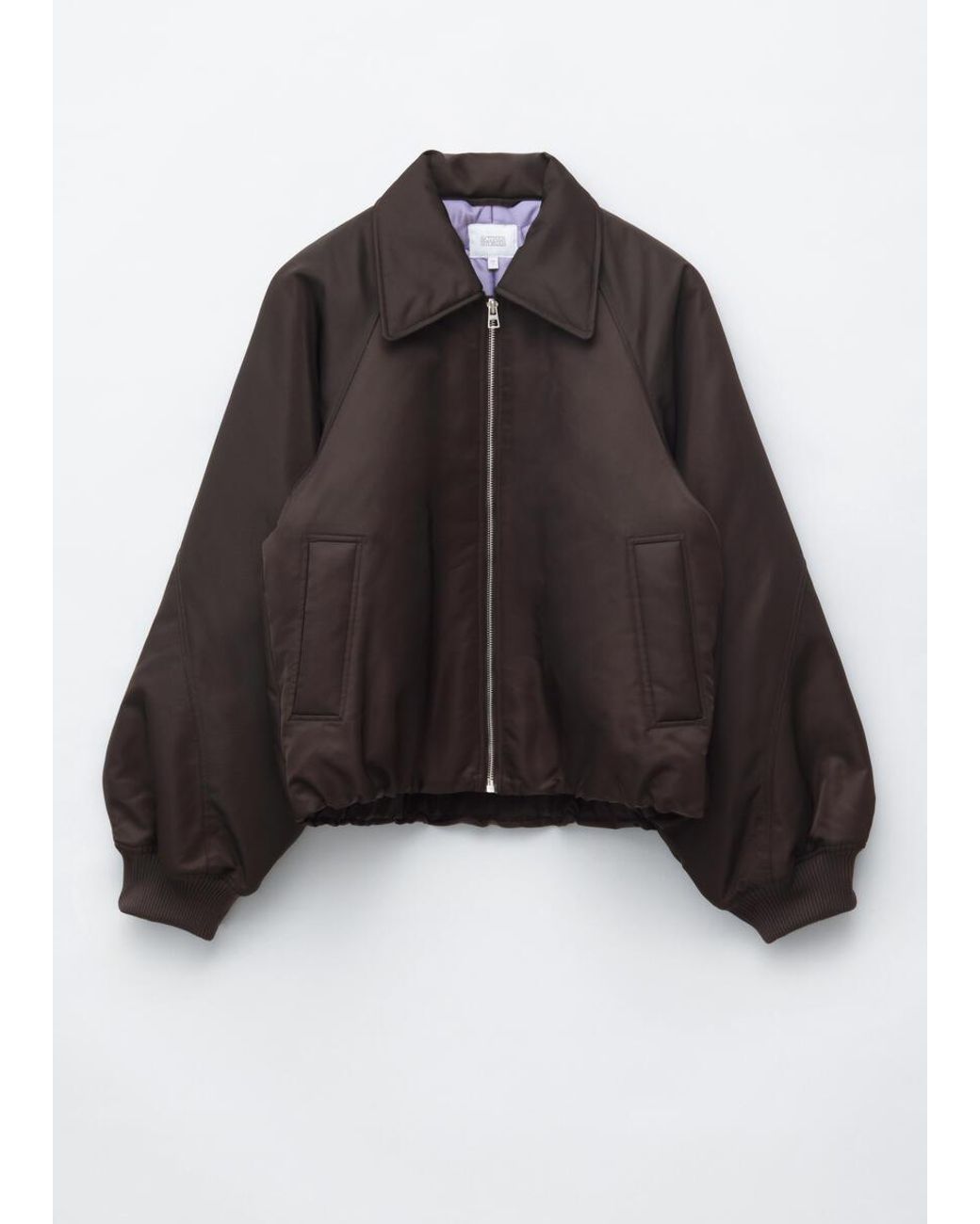 & Other Stories White Collared Bomber Jacket