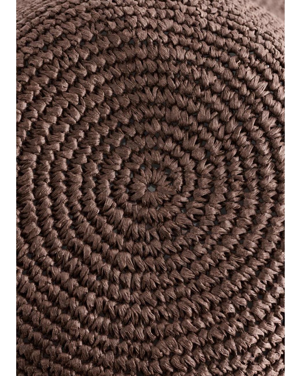 & Other Stories Brown Woven Straw Bucket Hat