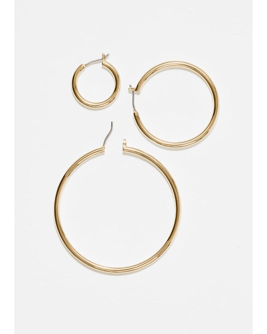 & Other Stories Metallic Hoop Earrings Set