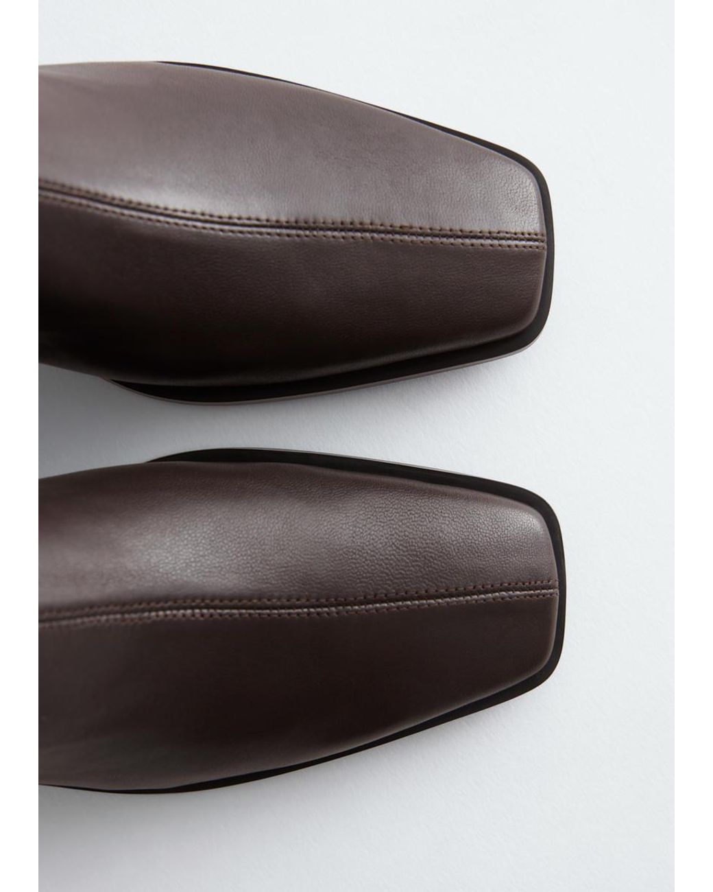 & Other Stories White Leather Sock Boots