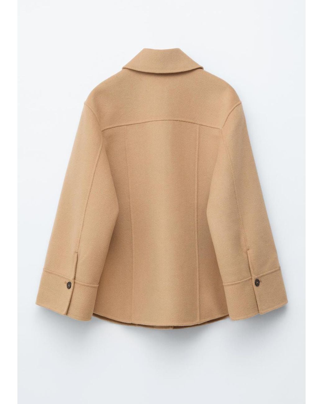 & Other Stories White Tapered Wool Jacket