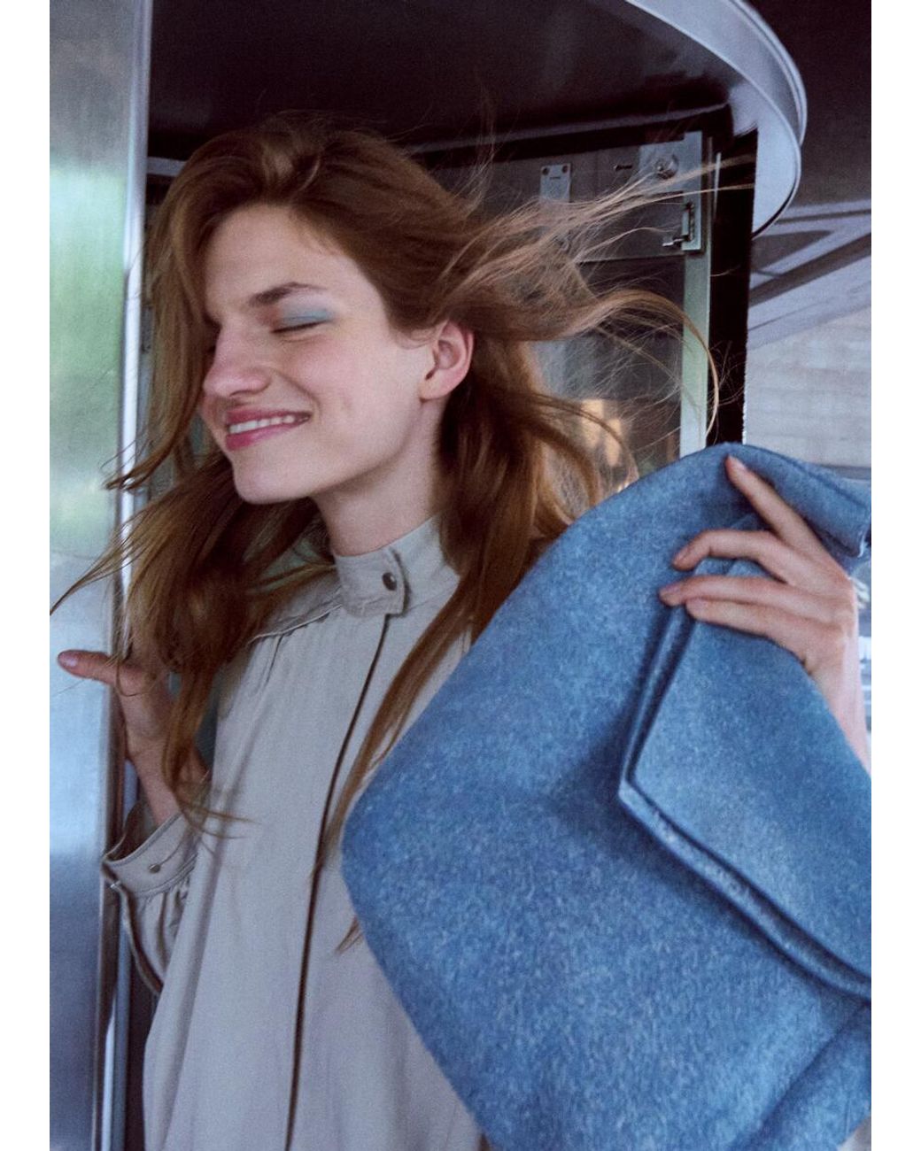 & Other Stories White Slouchy Shoulder Bag