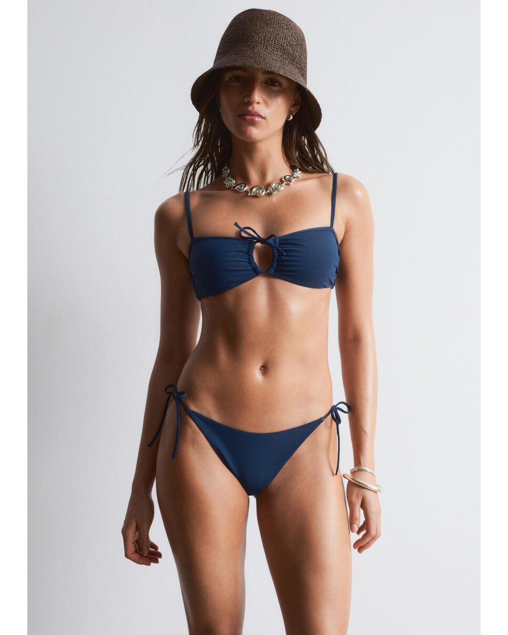 & Other Stories Blue Tie-Side Bikini Briefs