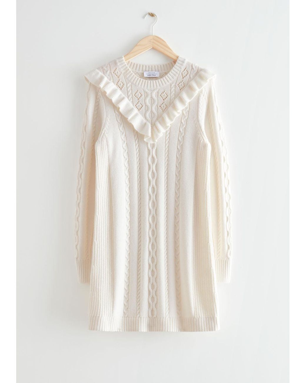 \u0026 Other Stories Ruffled Midi Knit Dress 
