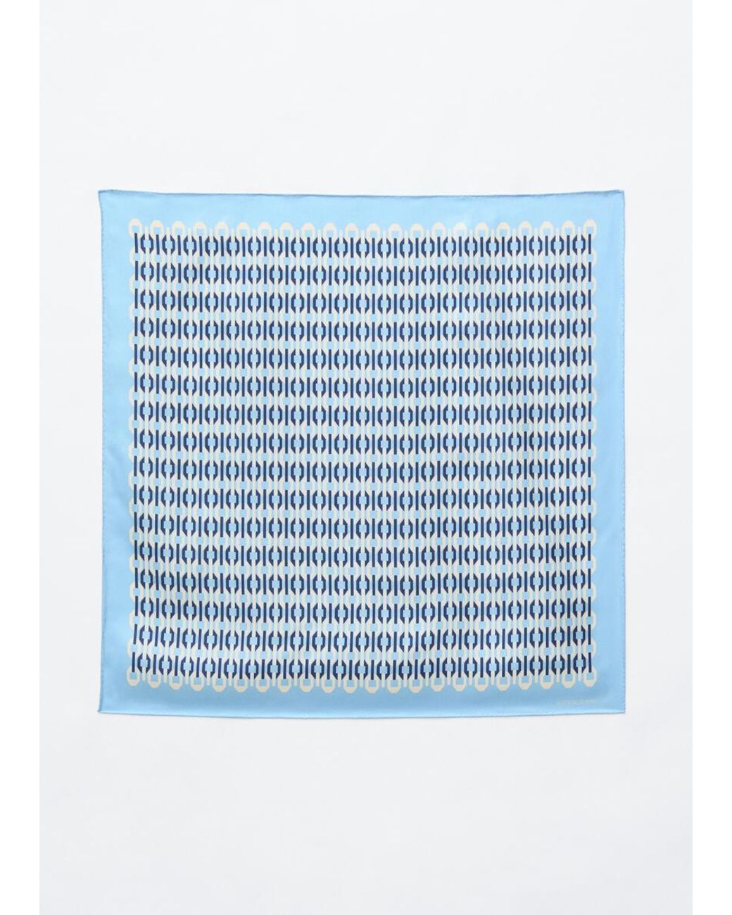 & Other Stories Blue Printed Silk Scarf