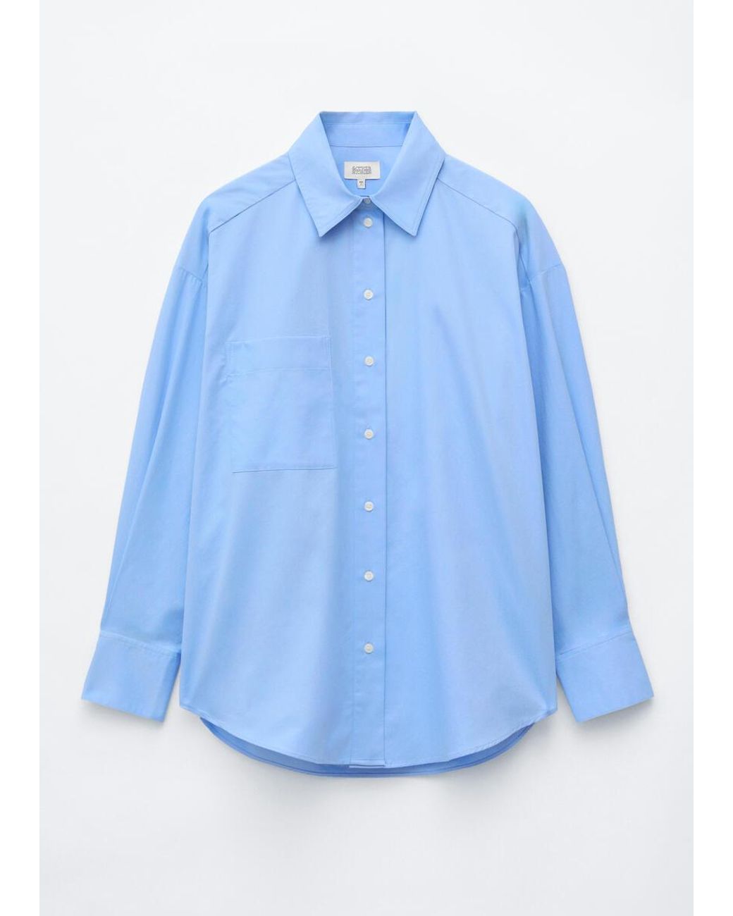 & Other Stories Blue Oversized Cotton Shirt