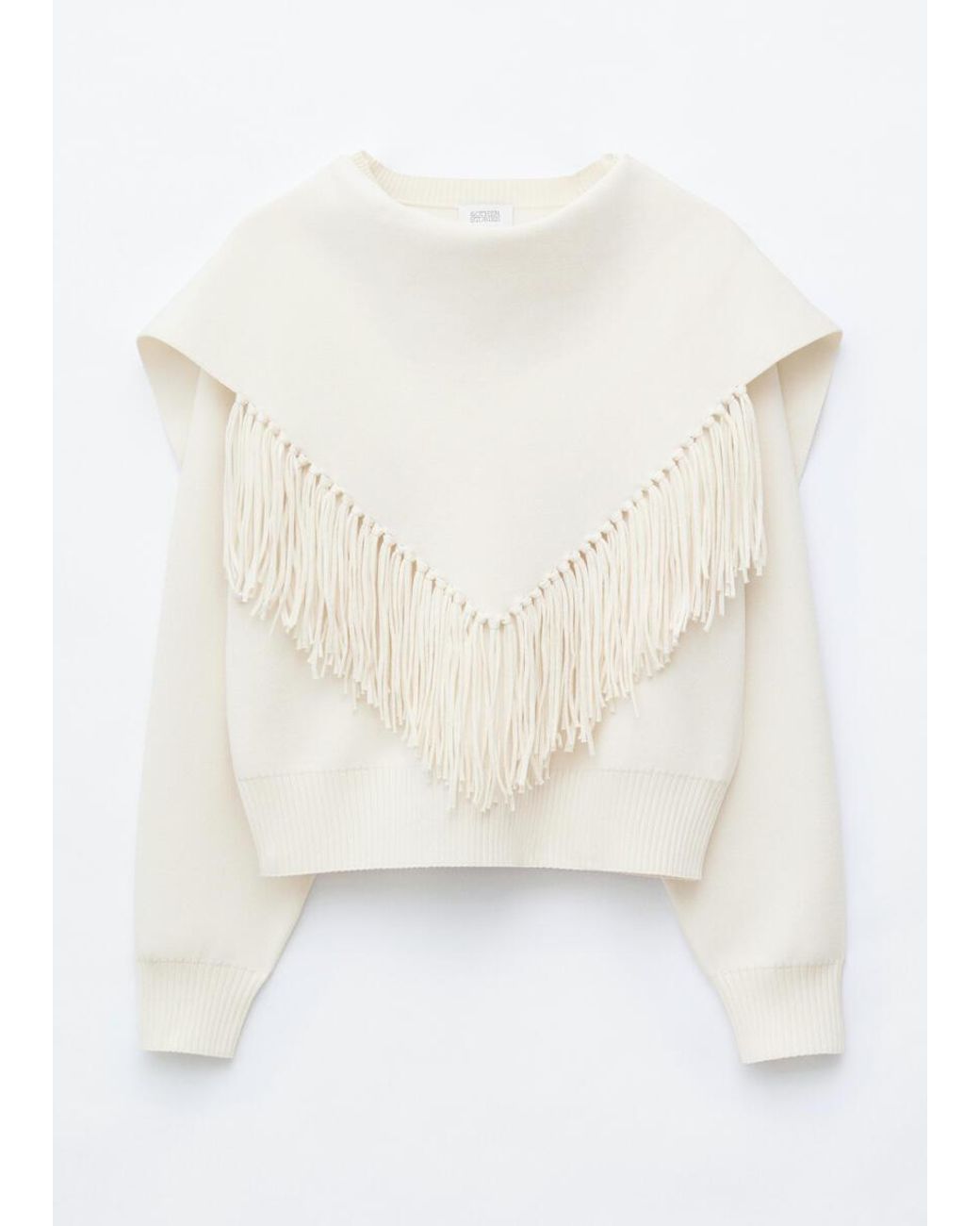& Other Stories Natural Scarf Detail Knit Jumper