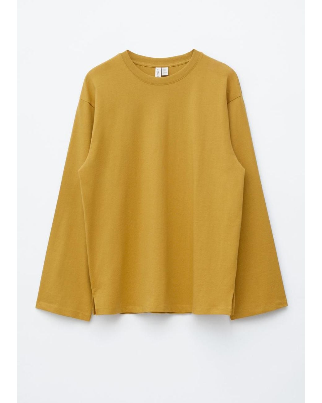 & Other Stories Yellow Long-Sleeve Jersey Top