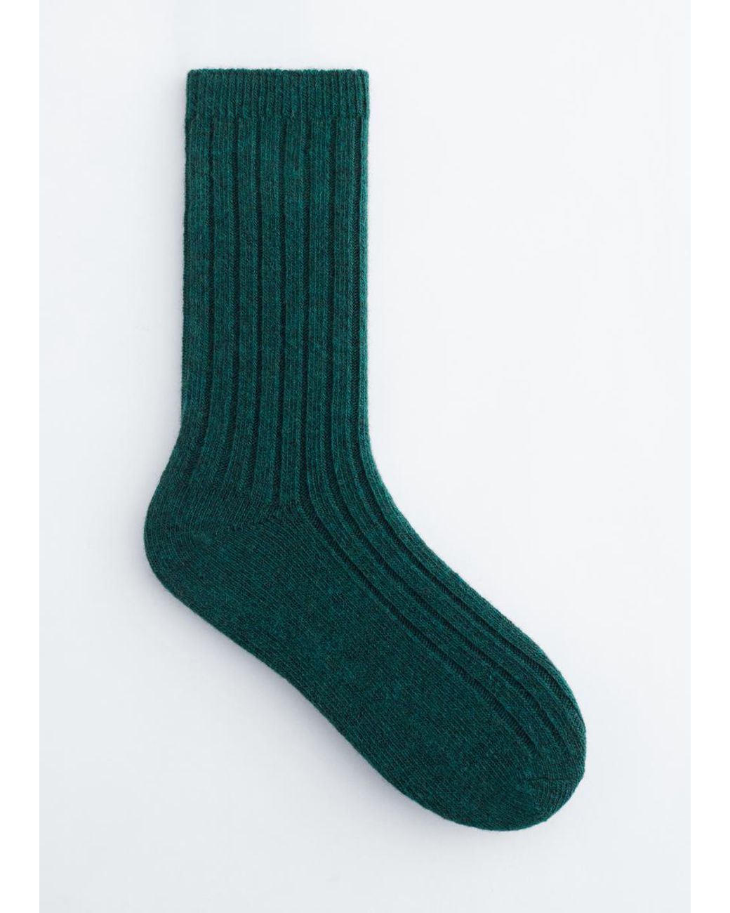 & Other Stories Green Soft Wool Socks