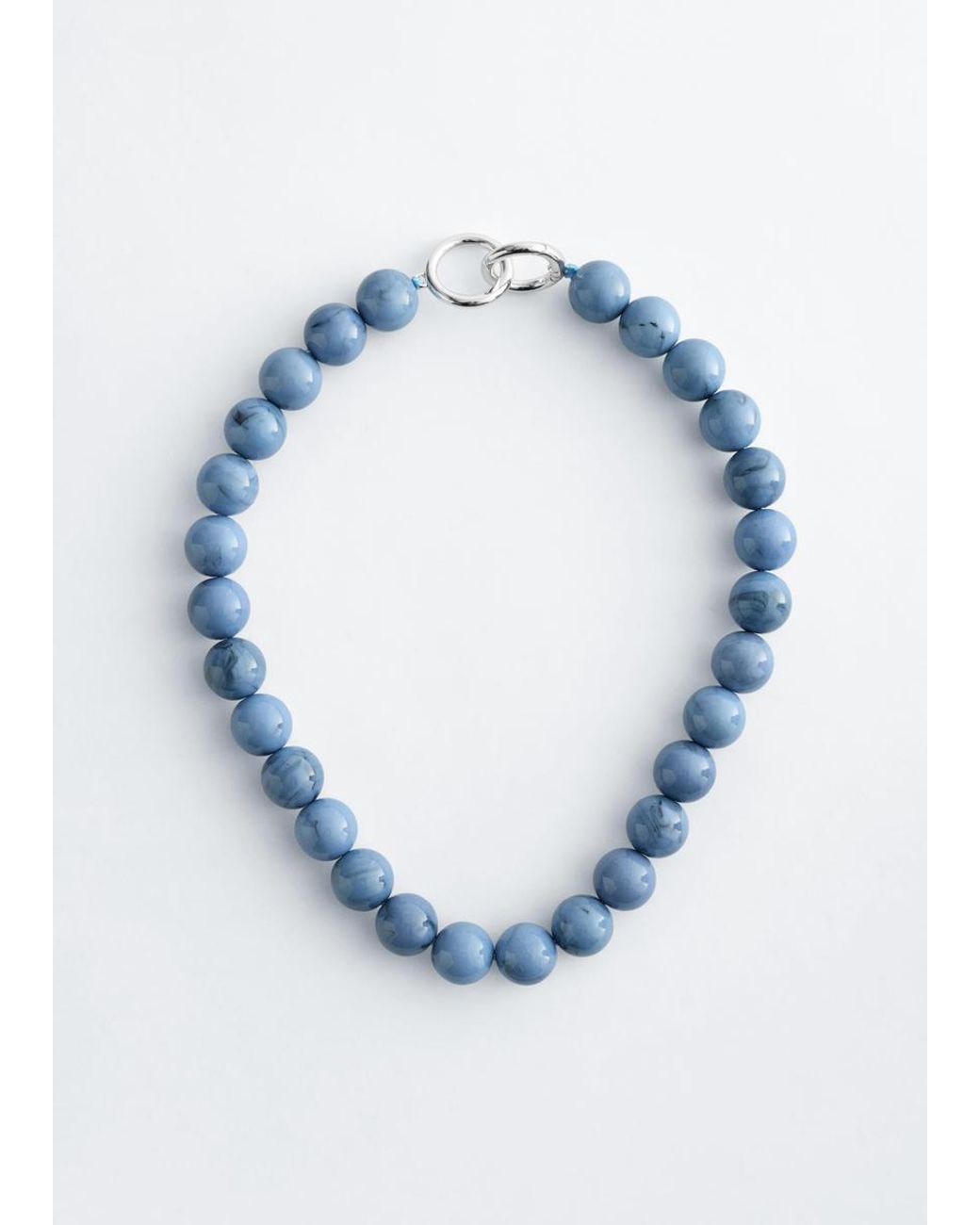 & Other Stories White Short Bead Necklace