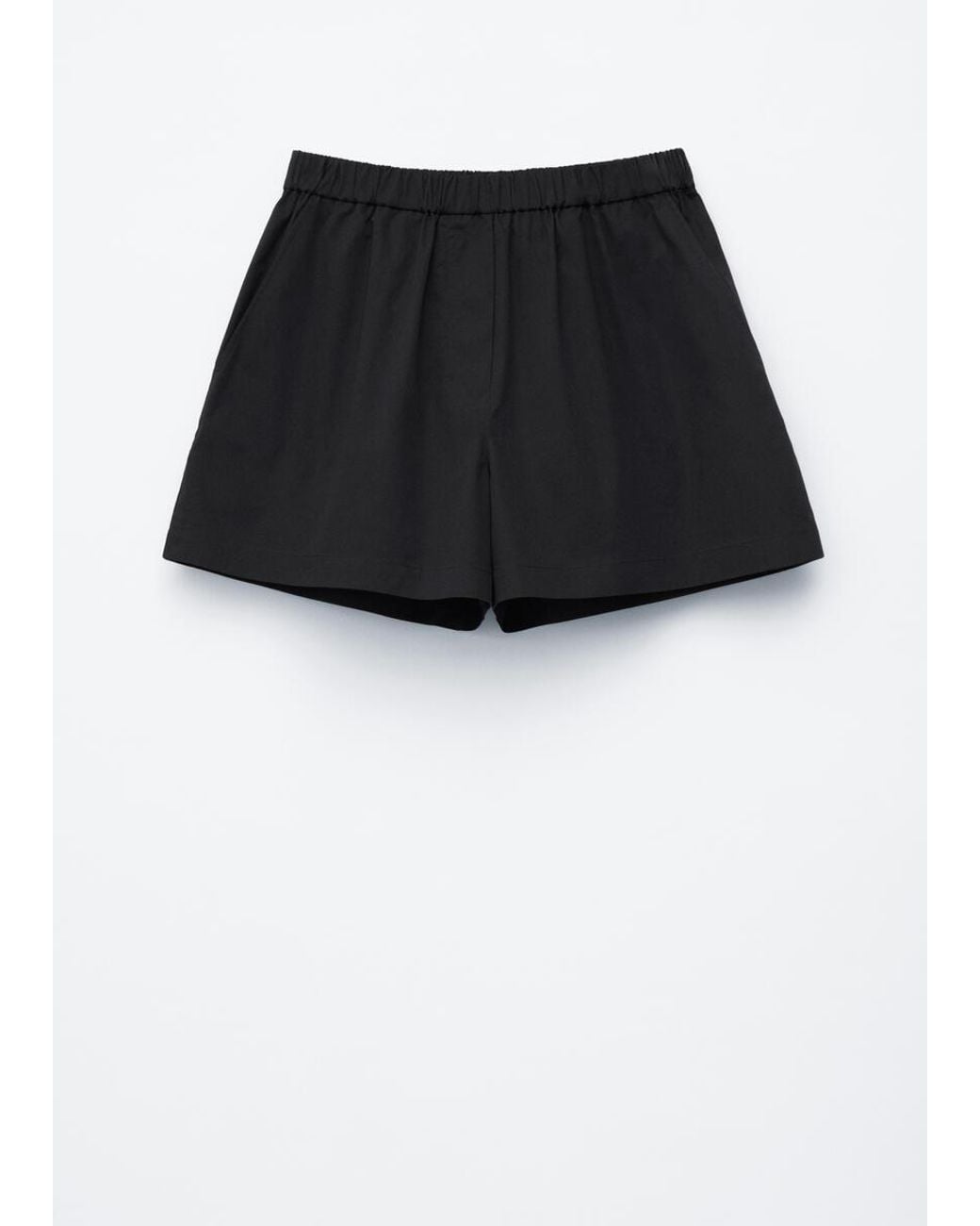 & Other Stories White High-Waist Cotton Shorts