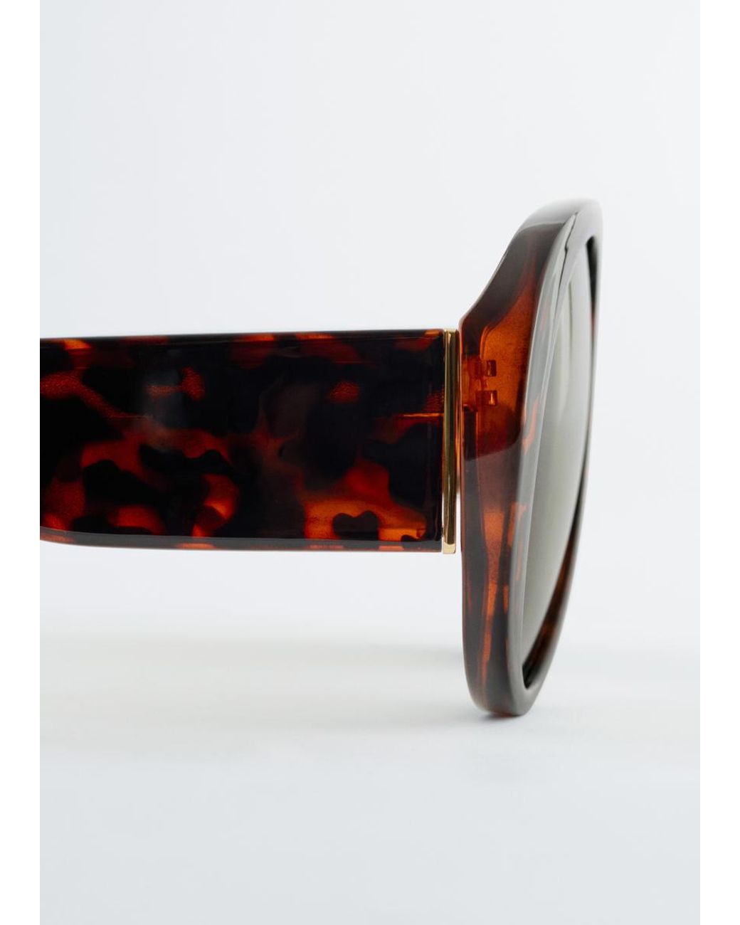 & Other Stories Black Oversized Aviator Sunglasses