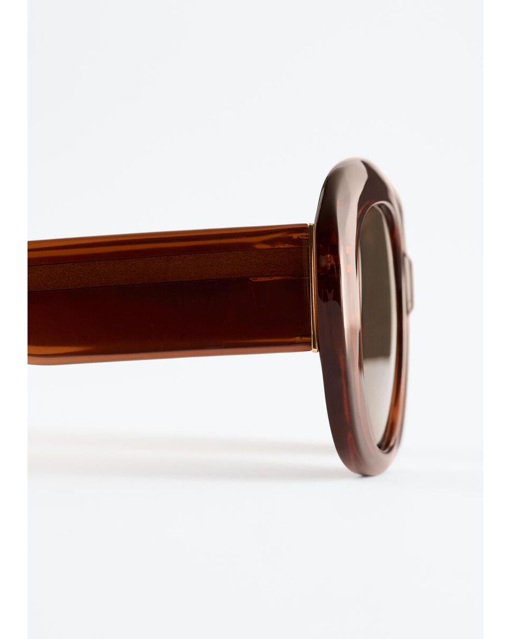 & Other Stories Brown Oversized Sunglasses