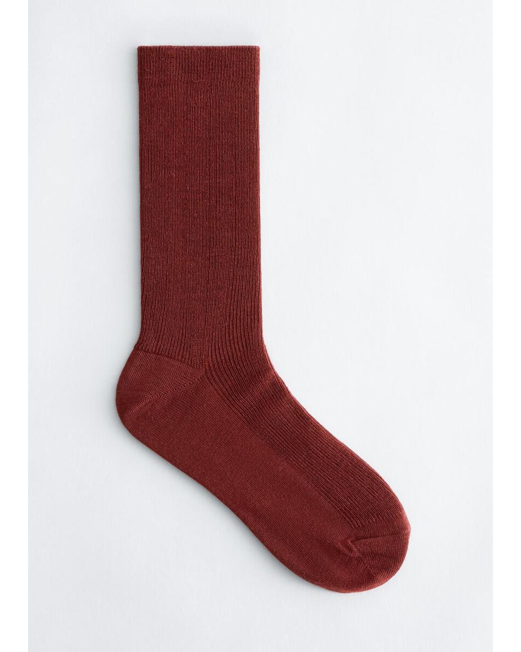 & Other Stories Red Wool-Blend Socks