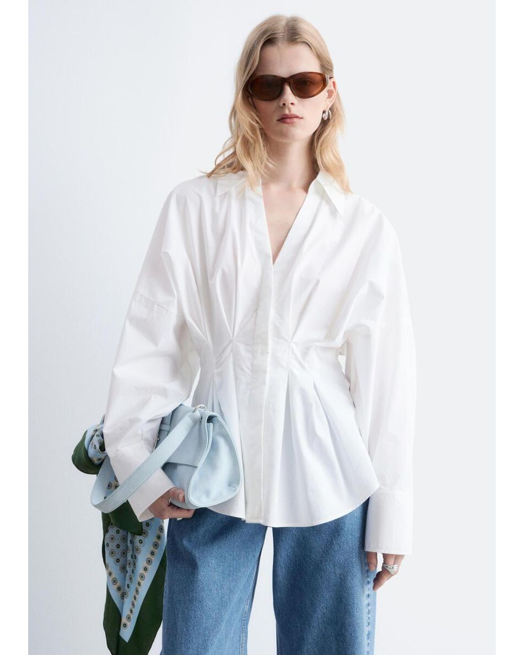 & Other Stories White Fitted-Waist Shirt