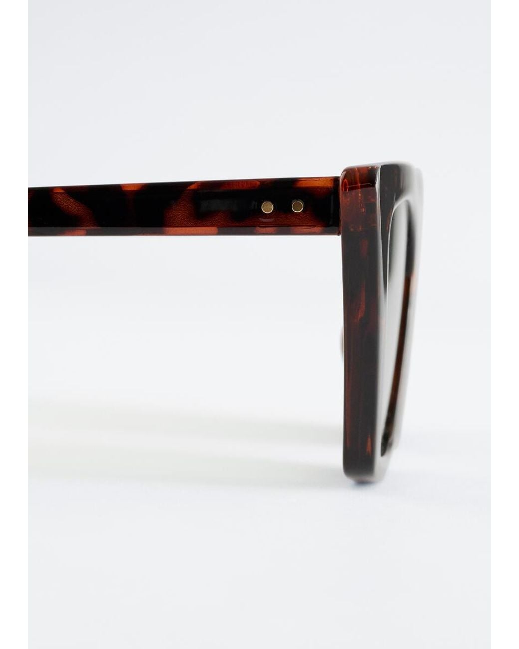 & Other Stories Black Angular Cat Eye Sunglasses