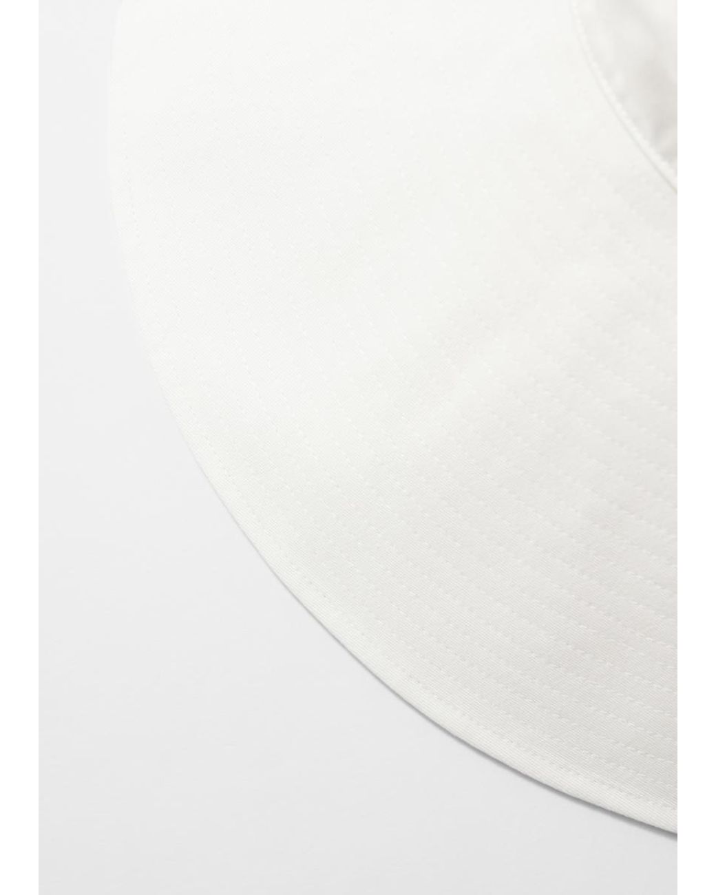 & Other Stories White Wide-Brim Cotton Sun Hat