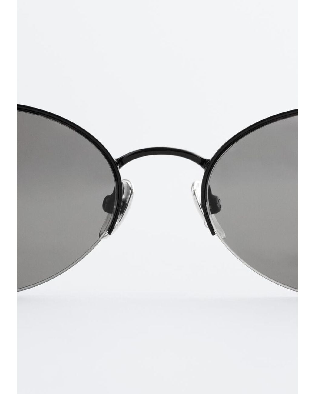 & Other Stories Brown Round Wire-Frame Sunglasses