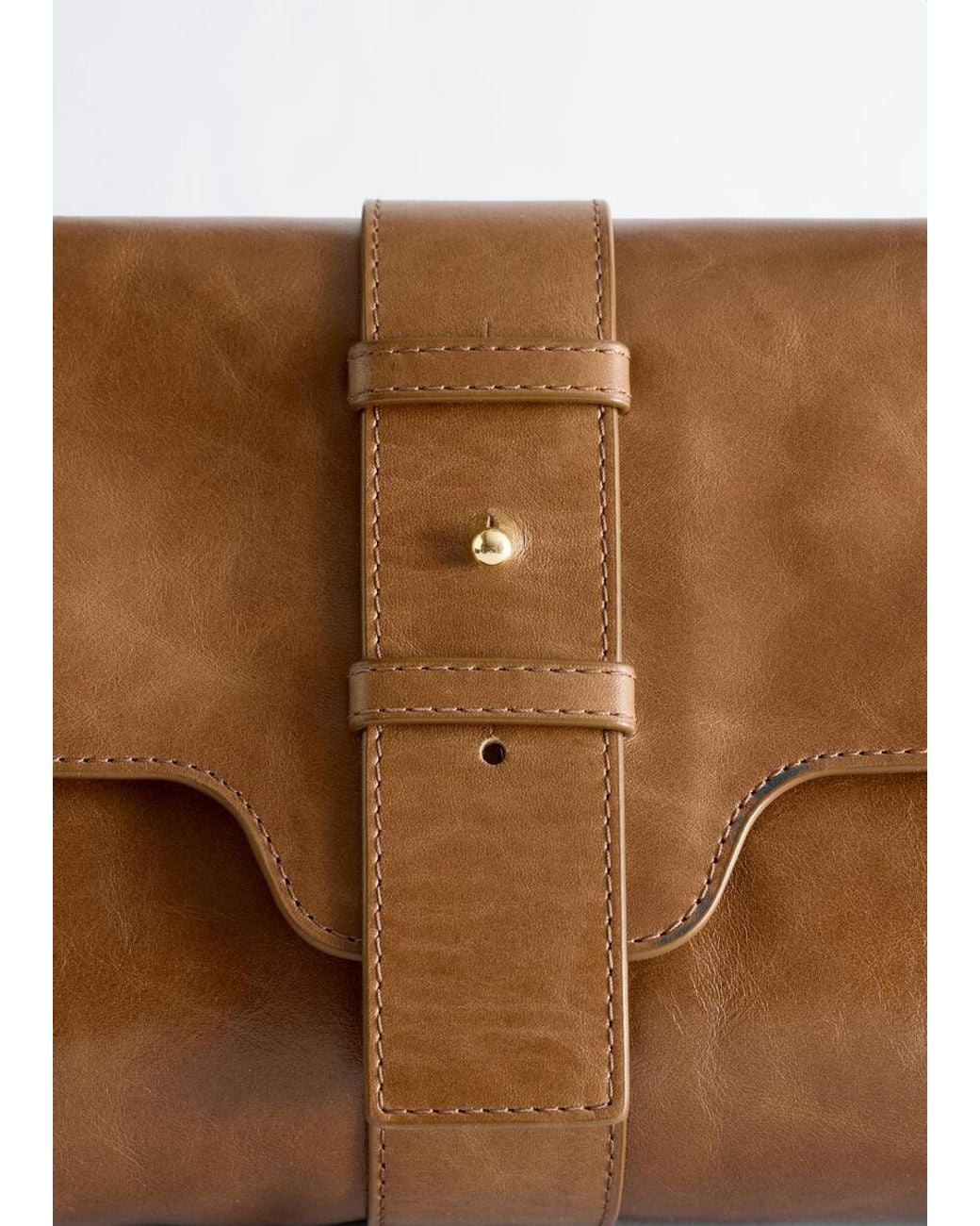 & Other Stories White Leather Shoulder Bag