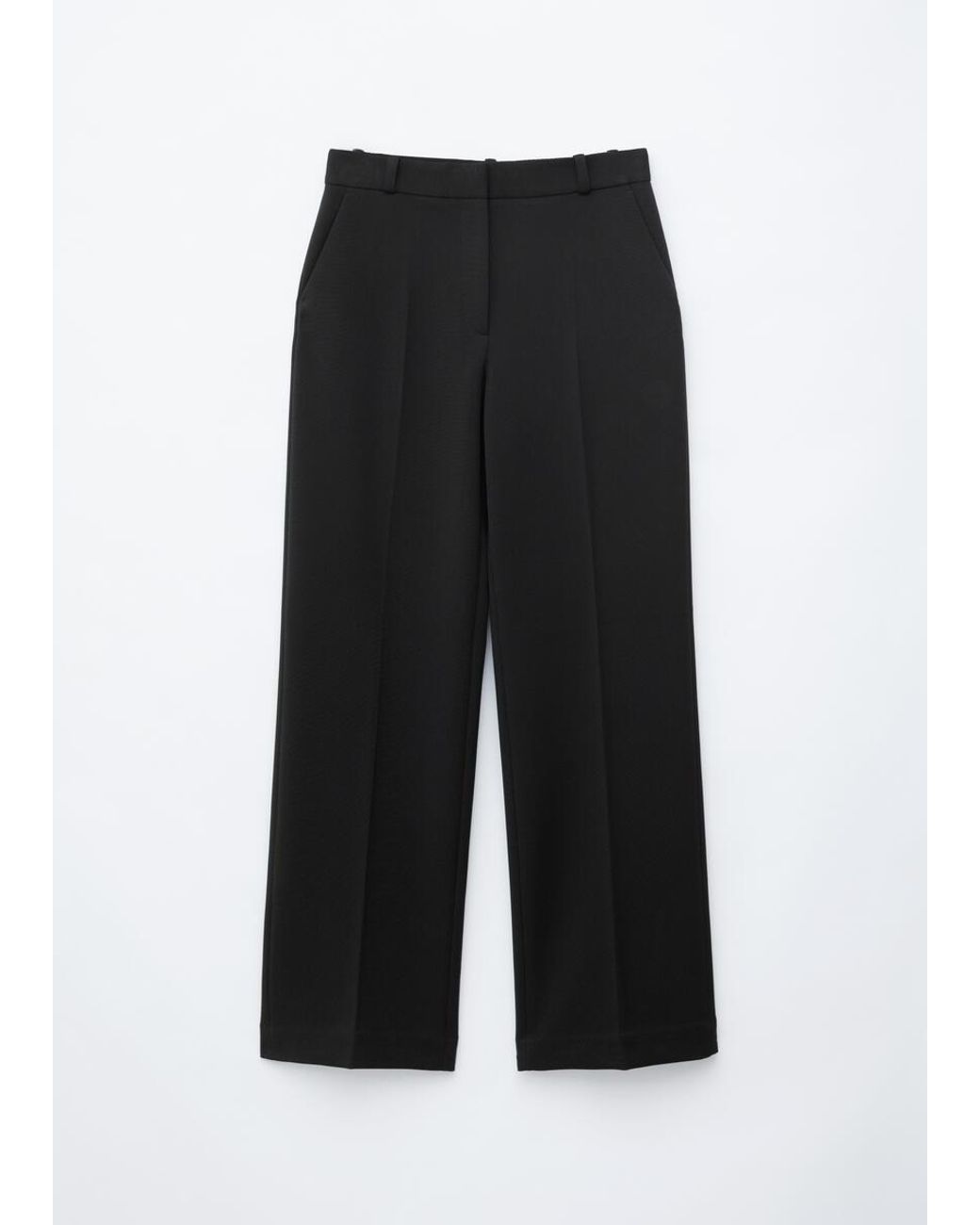 & Other Stories White Tailored Press Crease Trousers