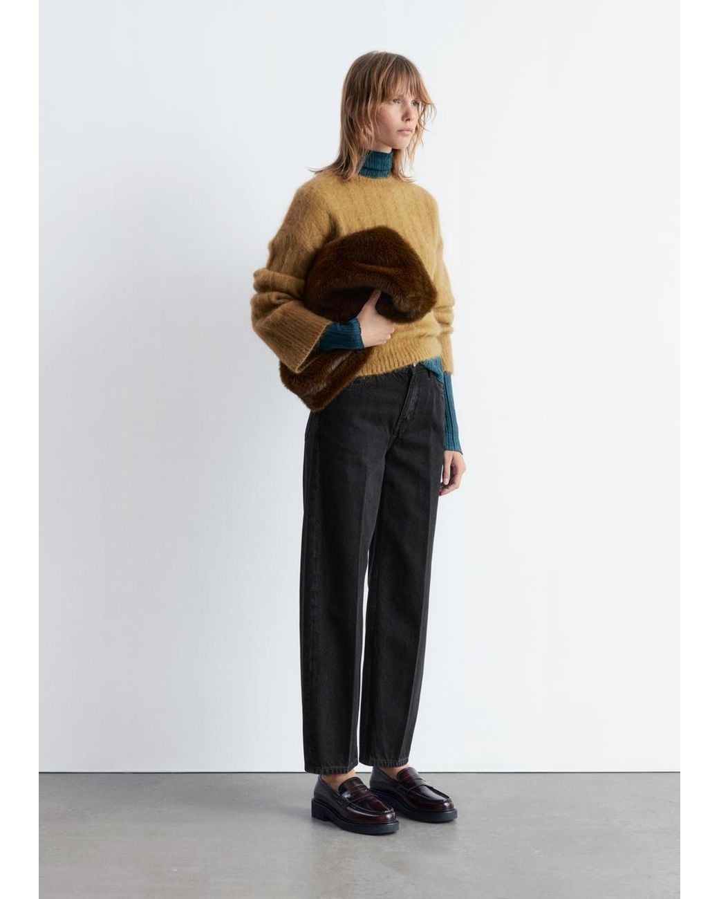 & Other Stories White Tapered Jeans