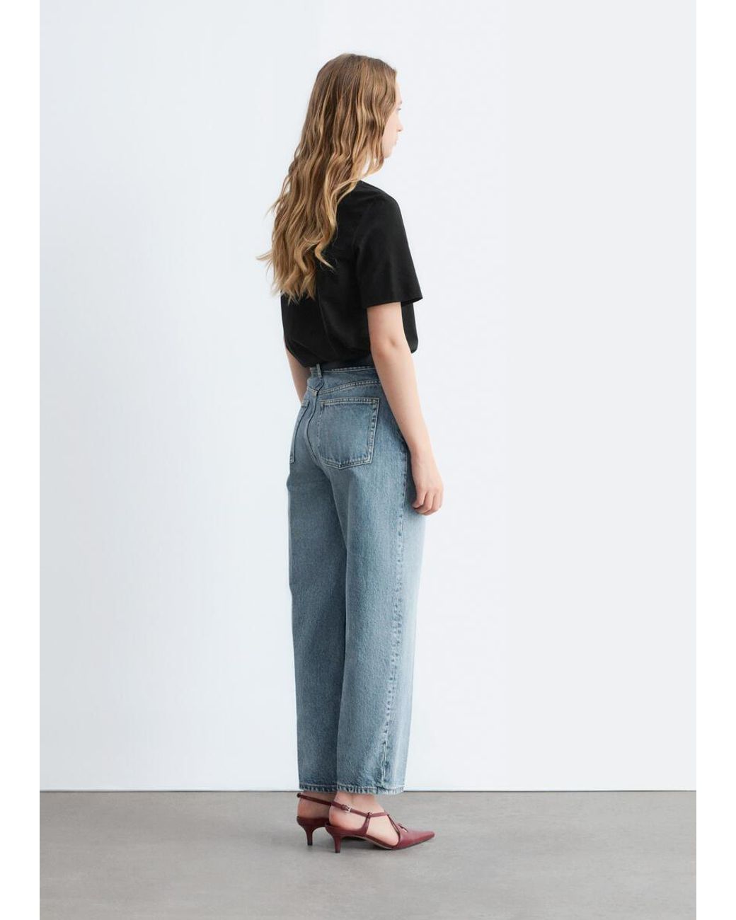 & Other Stories Black Relaxed Crewneck T-shirt