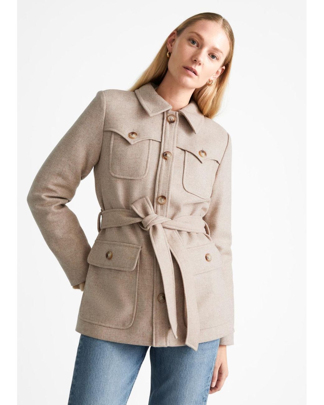 safari belted jacket