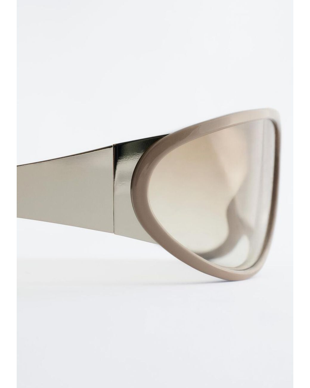 & Other Stories White Oval Sunglasses