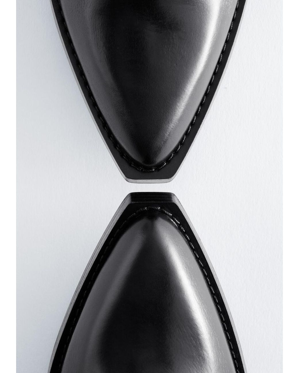& Other Stories Black Leather Cowboy Boots