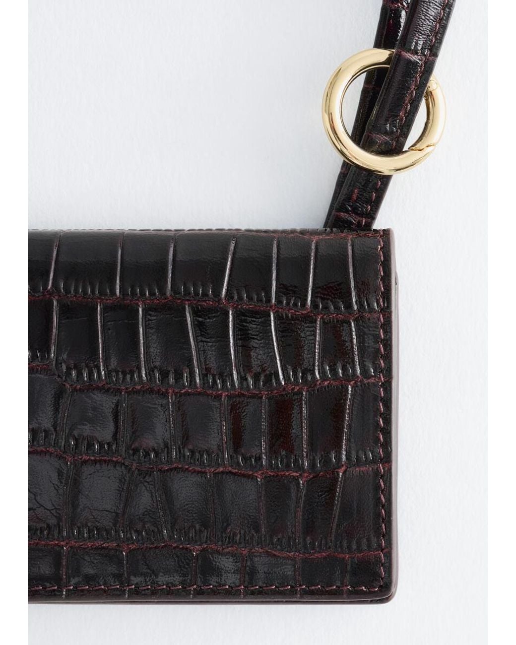 & Other Stories Black Leather Wallet