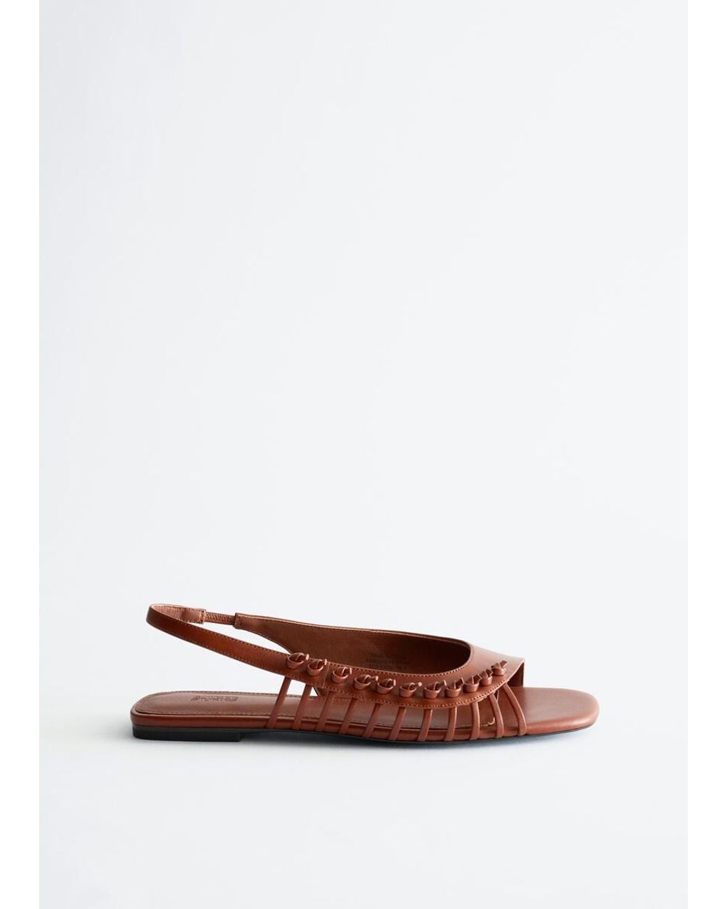 & Other Stories Natural Leather Slingback Sandals