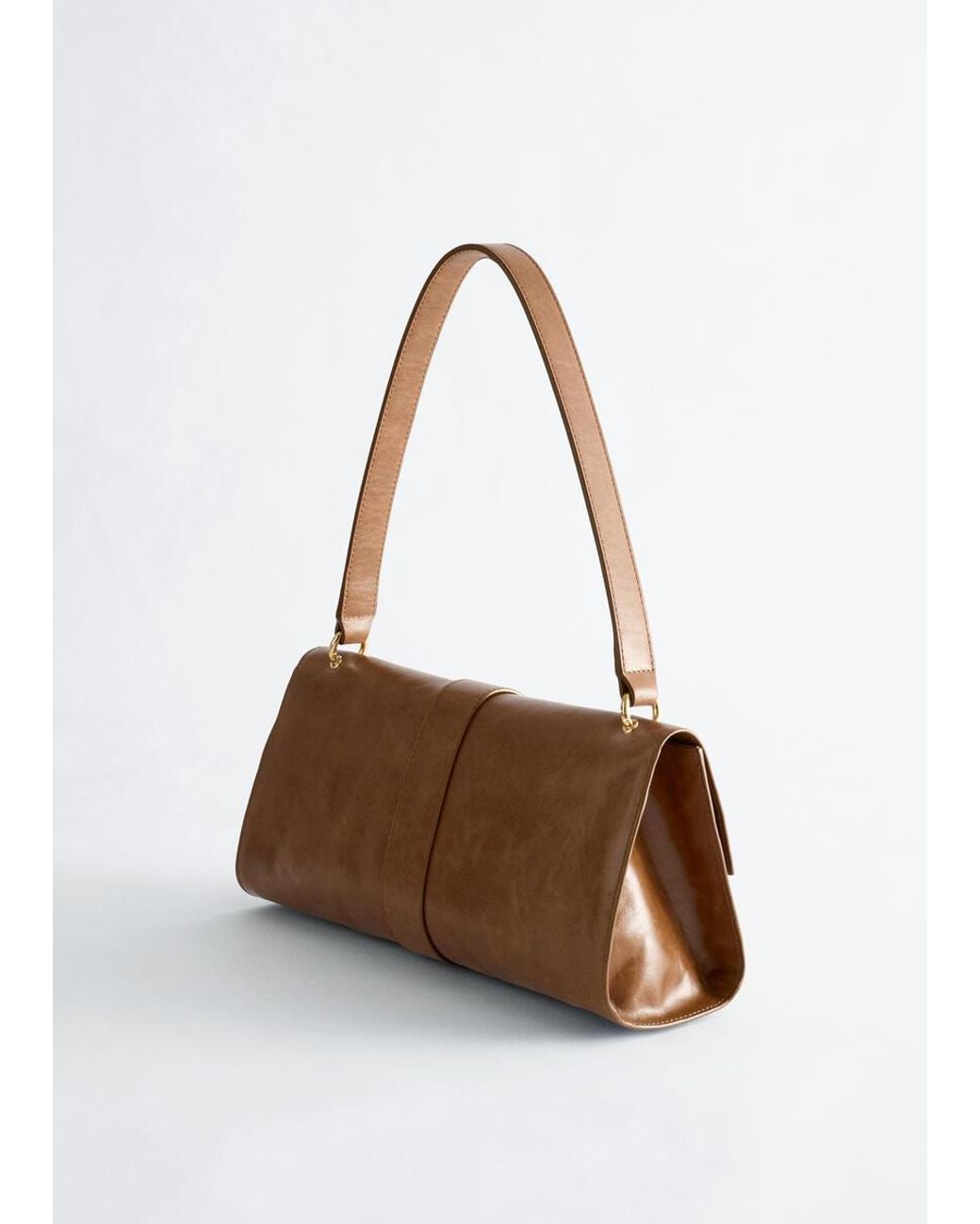 & Other Stories White Leather Shoulder Bag