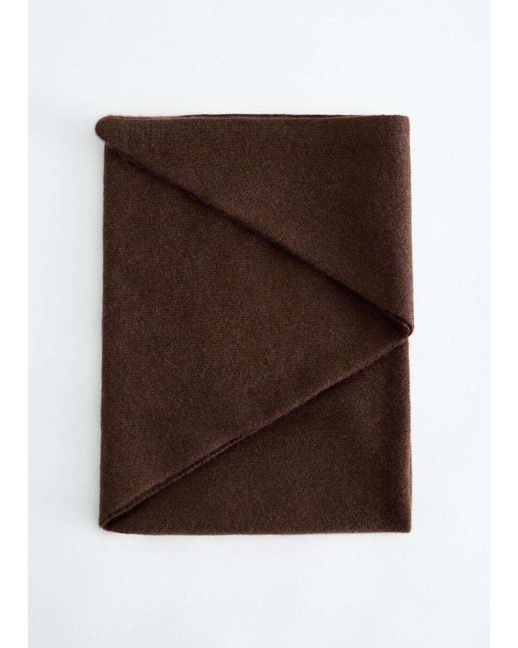 & Other Stories Brown Cashmere Scarf