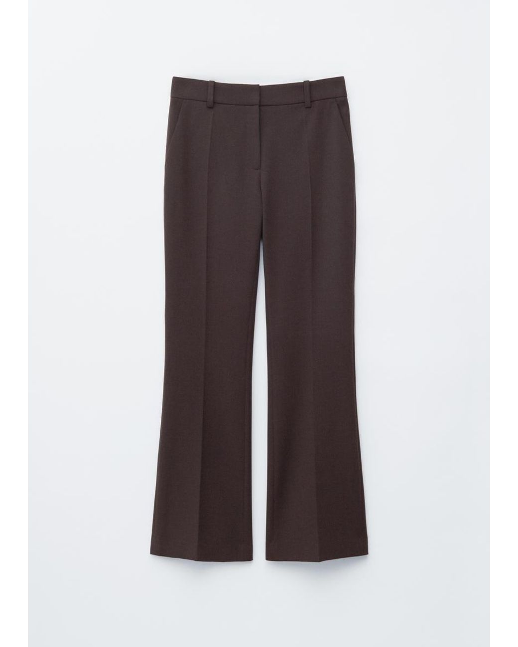 & Other Stories White Flared Press-Crease Trousers