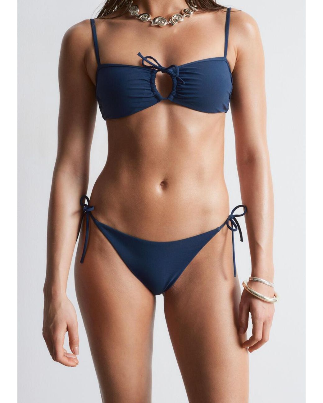 & Other Stories Blue Tie-Side Bikini Briefs