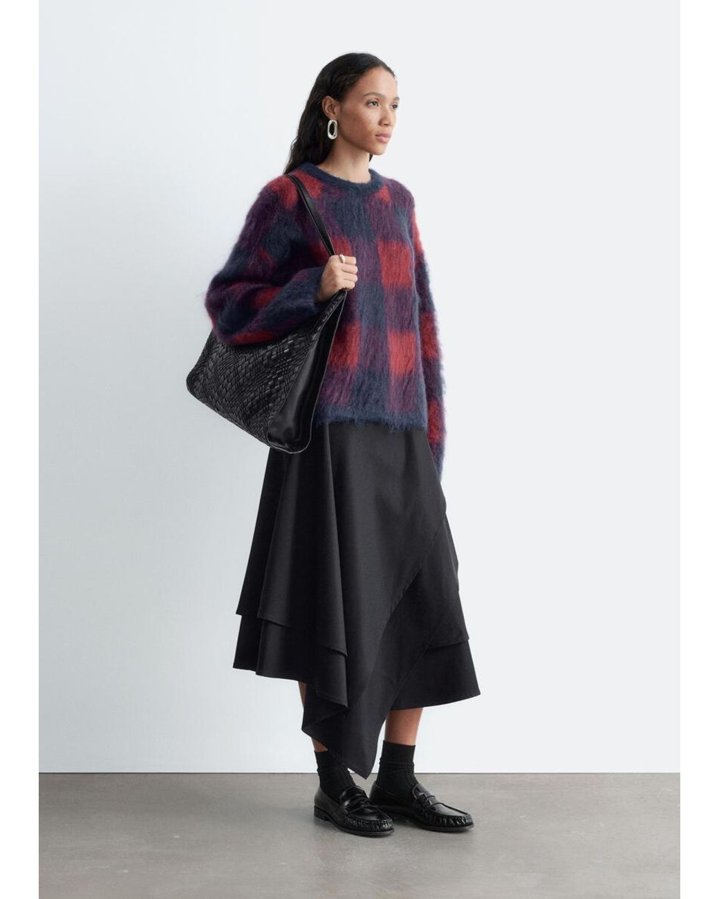 & Other Stories Blue Mohair Blend Jumper
