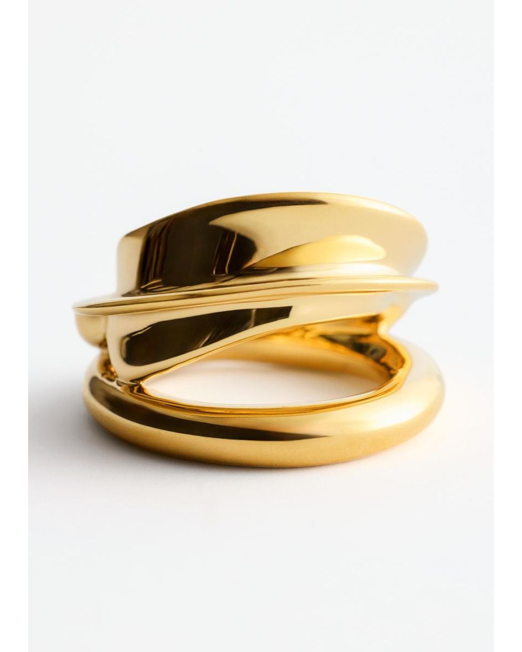 & Other Stories Metallic Double-Wrap Ring