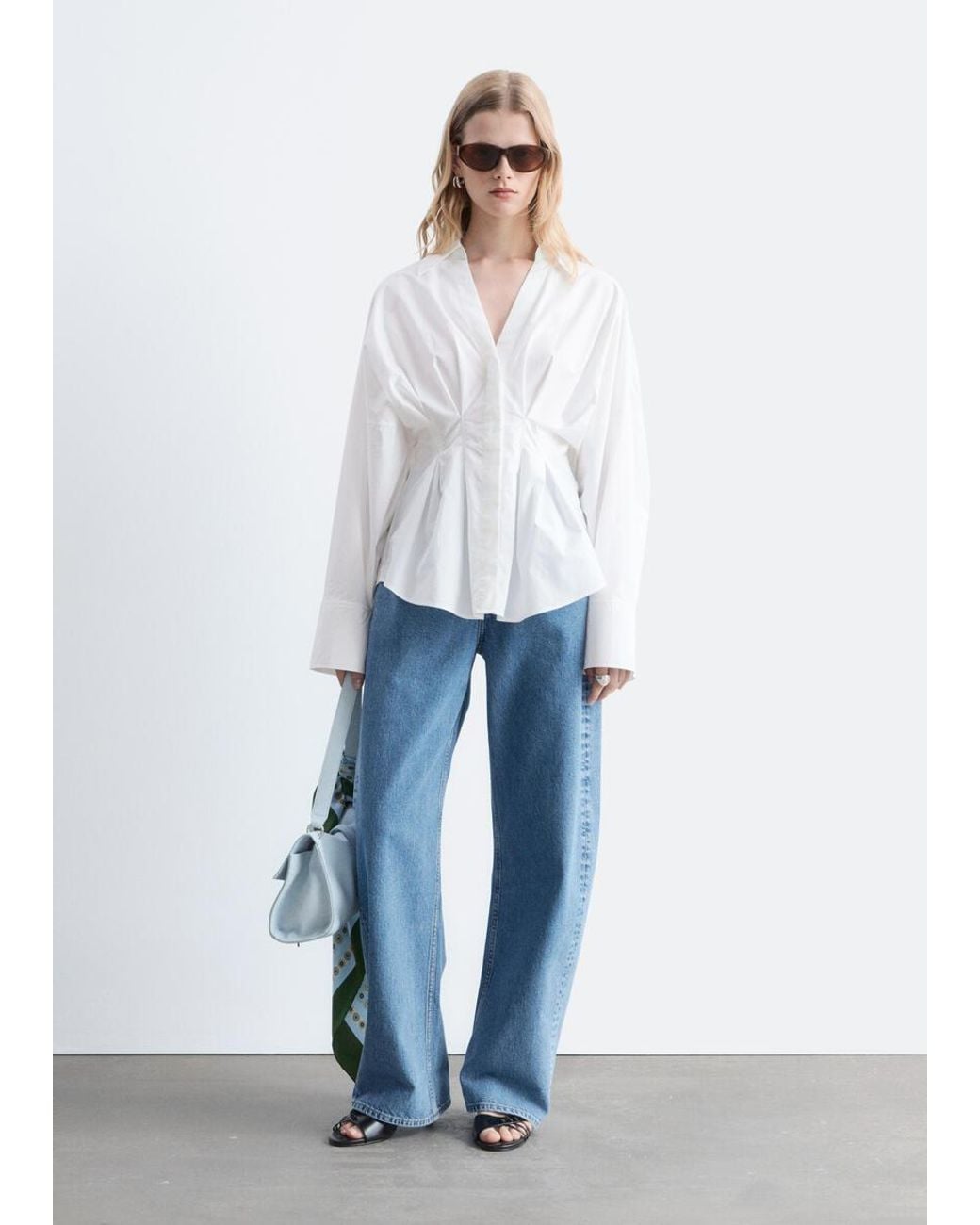 & Other Stories White Fitted-Waist Shirt