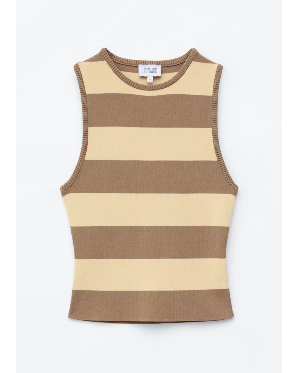 & Other Stories Red Knitted Tank Top