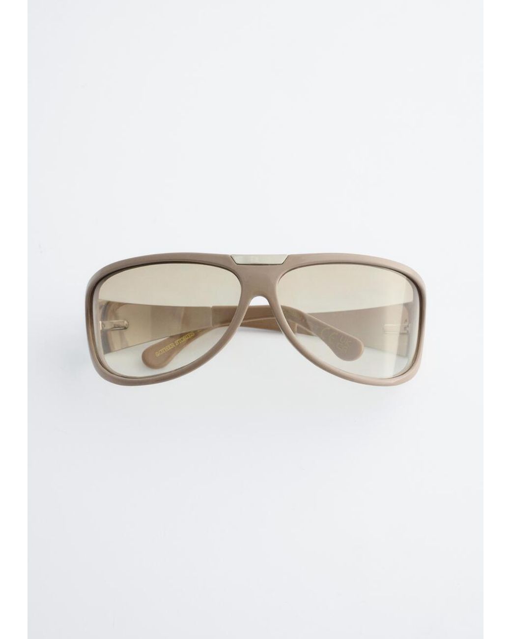 & Other Stories White Oval Sunglasses