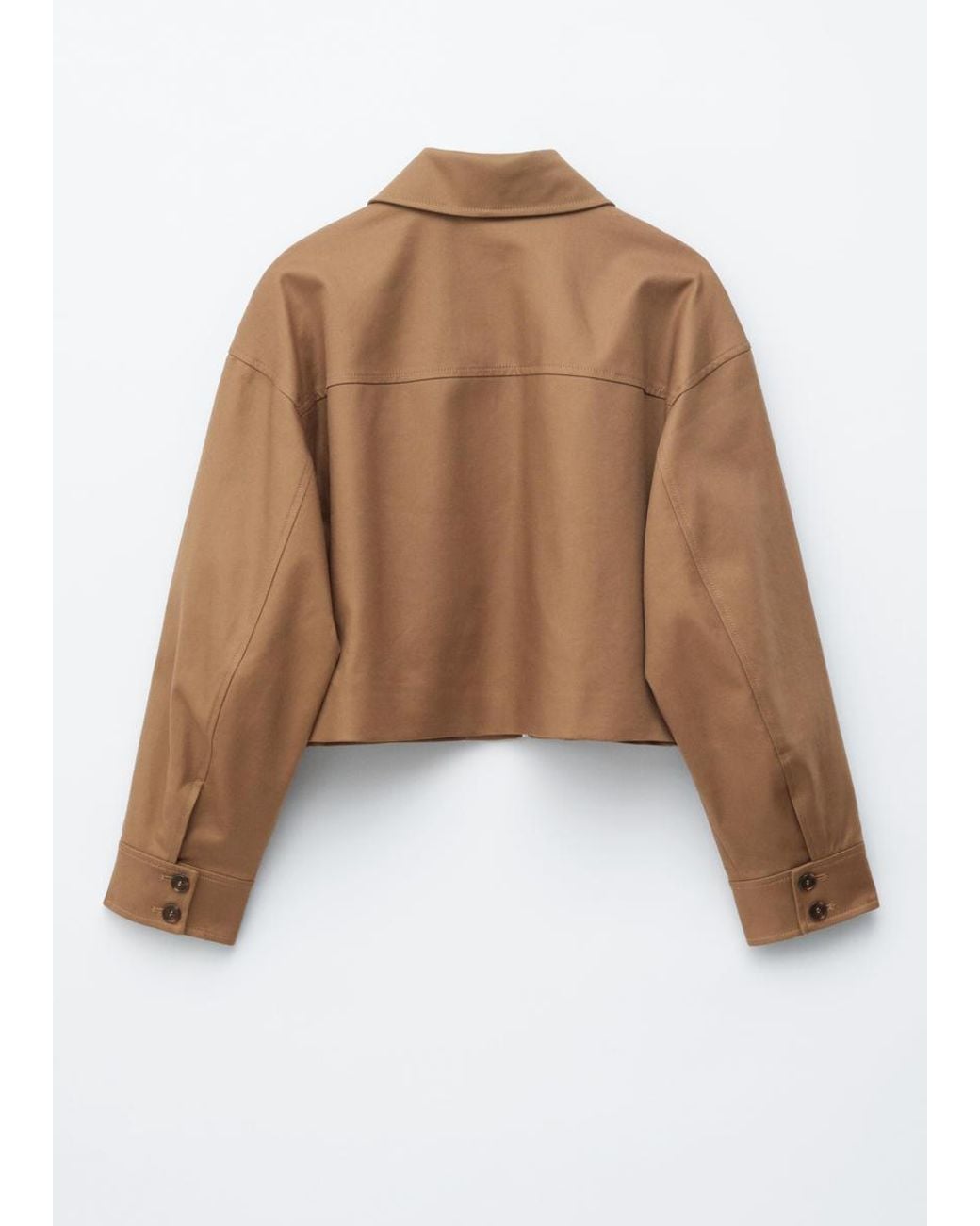 & Other Stories White Short Twill Jacket