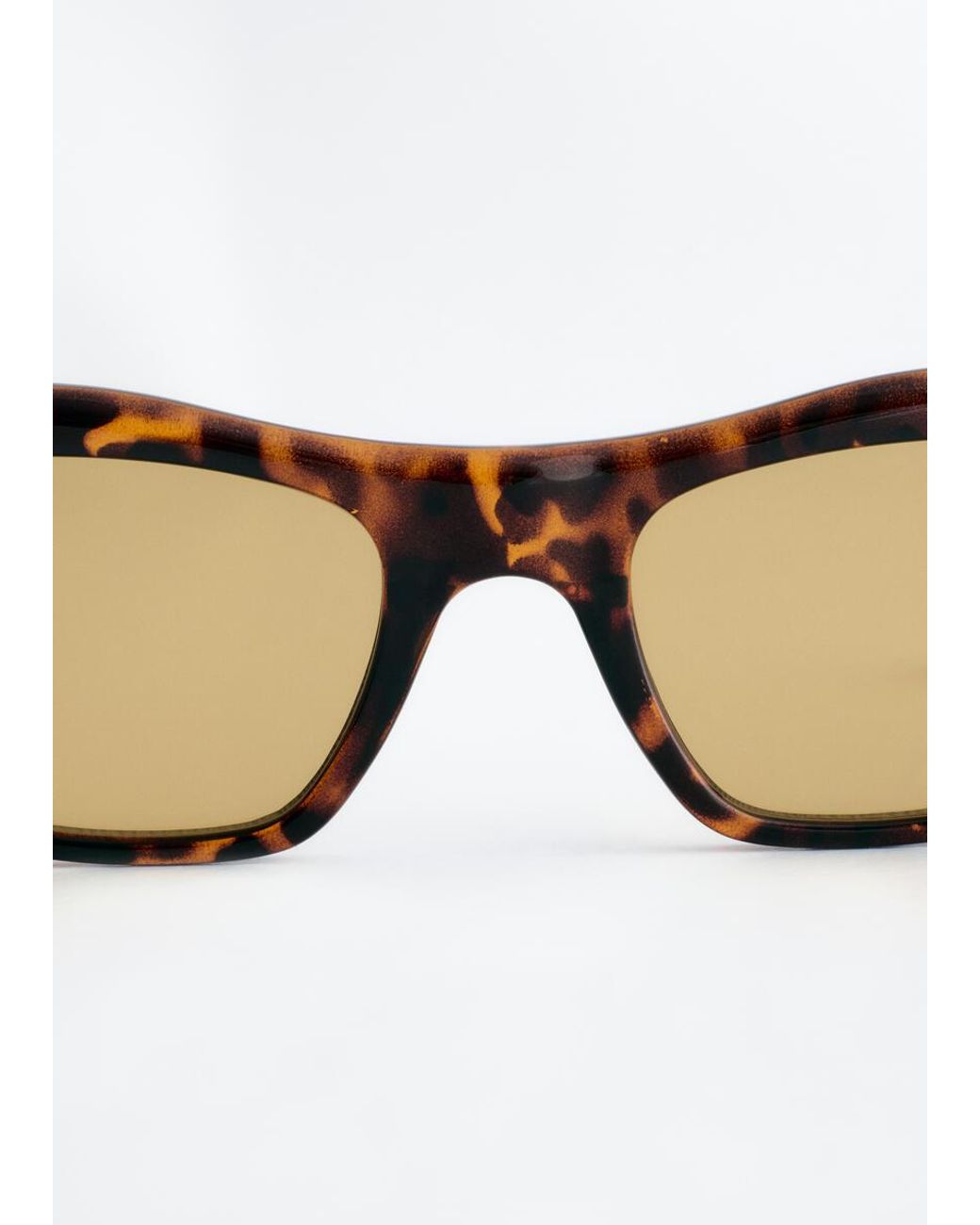& Other Stories Brown Chunky Rectangle Sunglasses