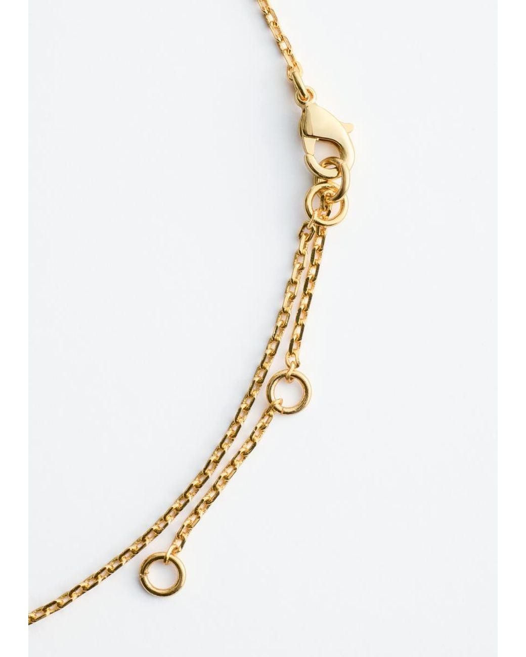 & Other Stories Black Heart Pendant Necklace